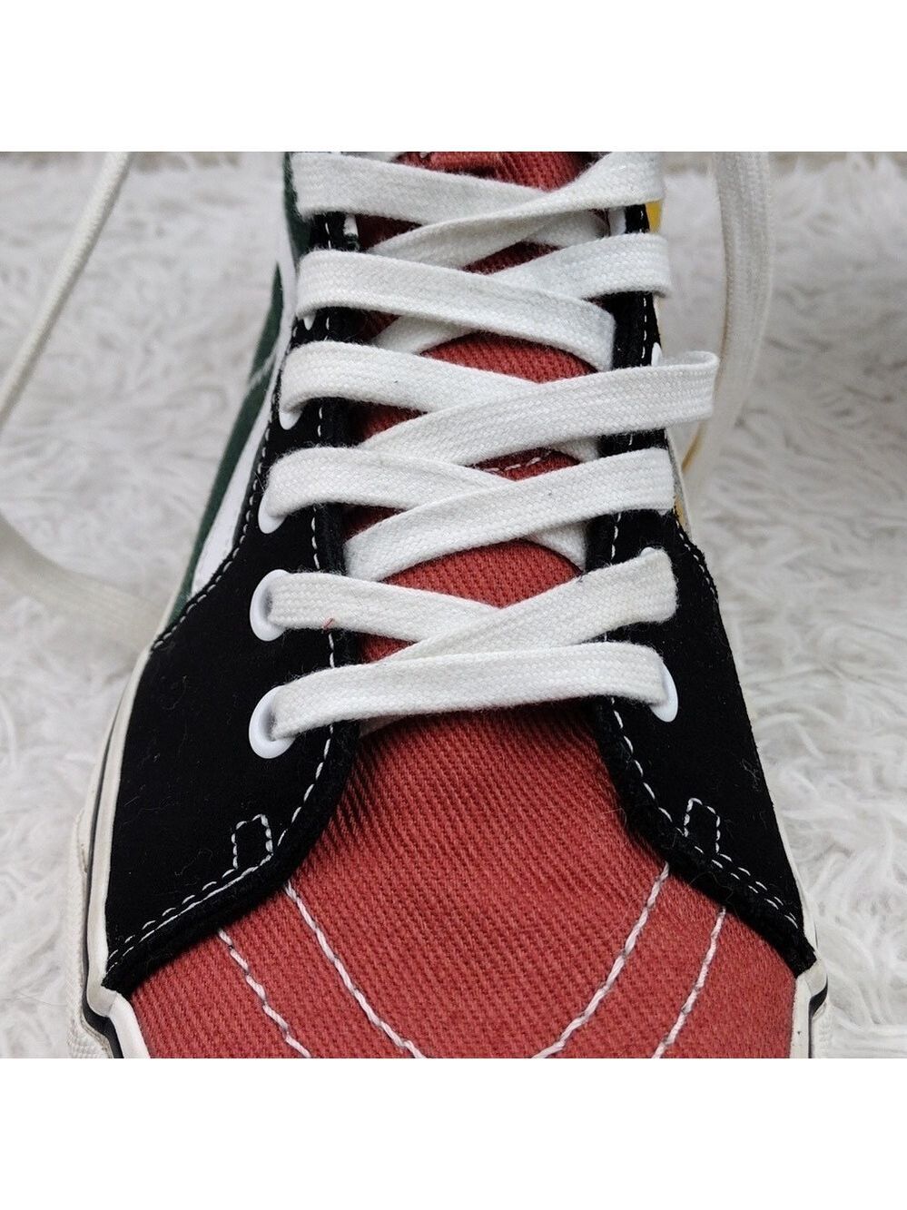 Vans Off The Wall Sk8 Unisex Multi Color Block Canvas Lace Up Hightop Sneaker - Picture 13 of 16